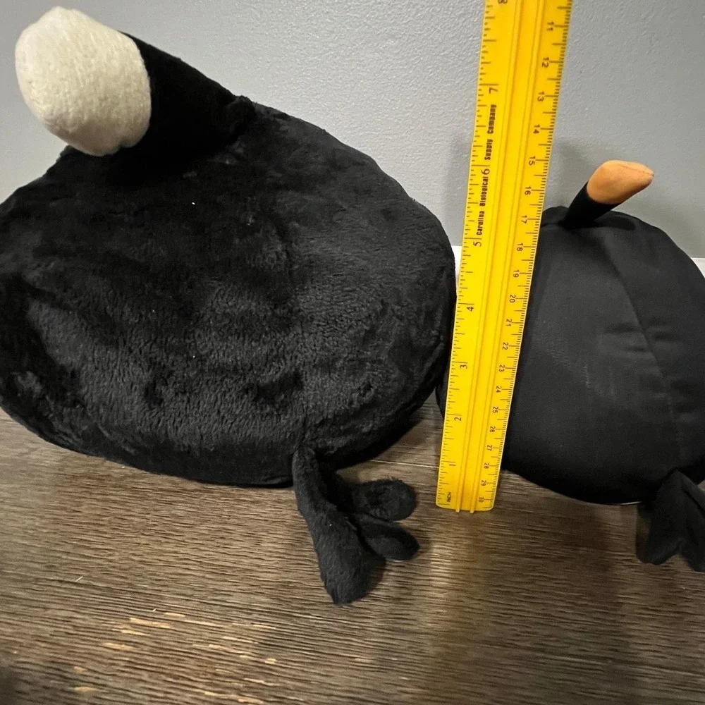 Angry Birds Plush Lot Black Bomb Bird Backpack Clips Stuffed Animal Collection
